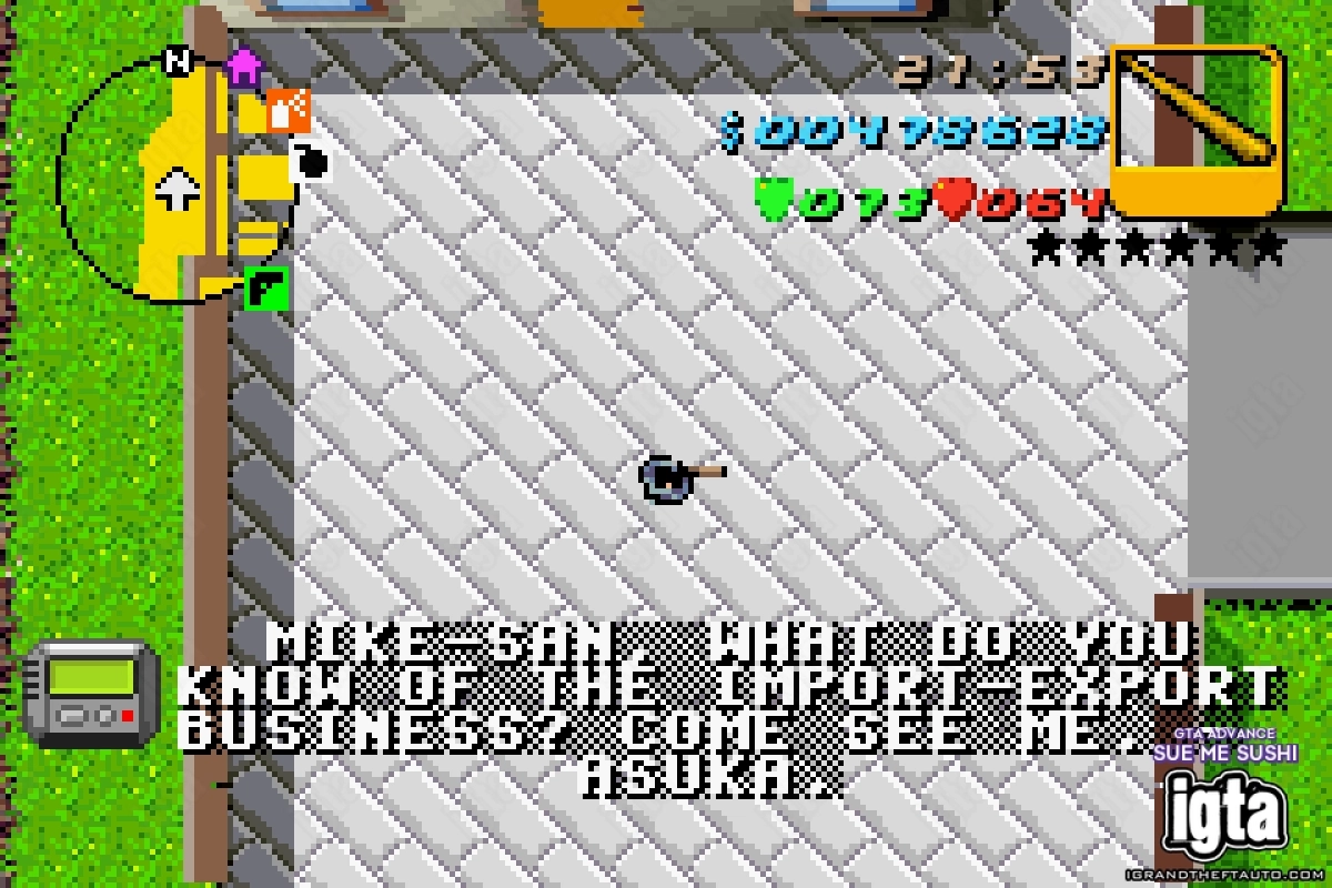 GTA Advance Sue Me Sushi 30