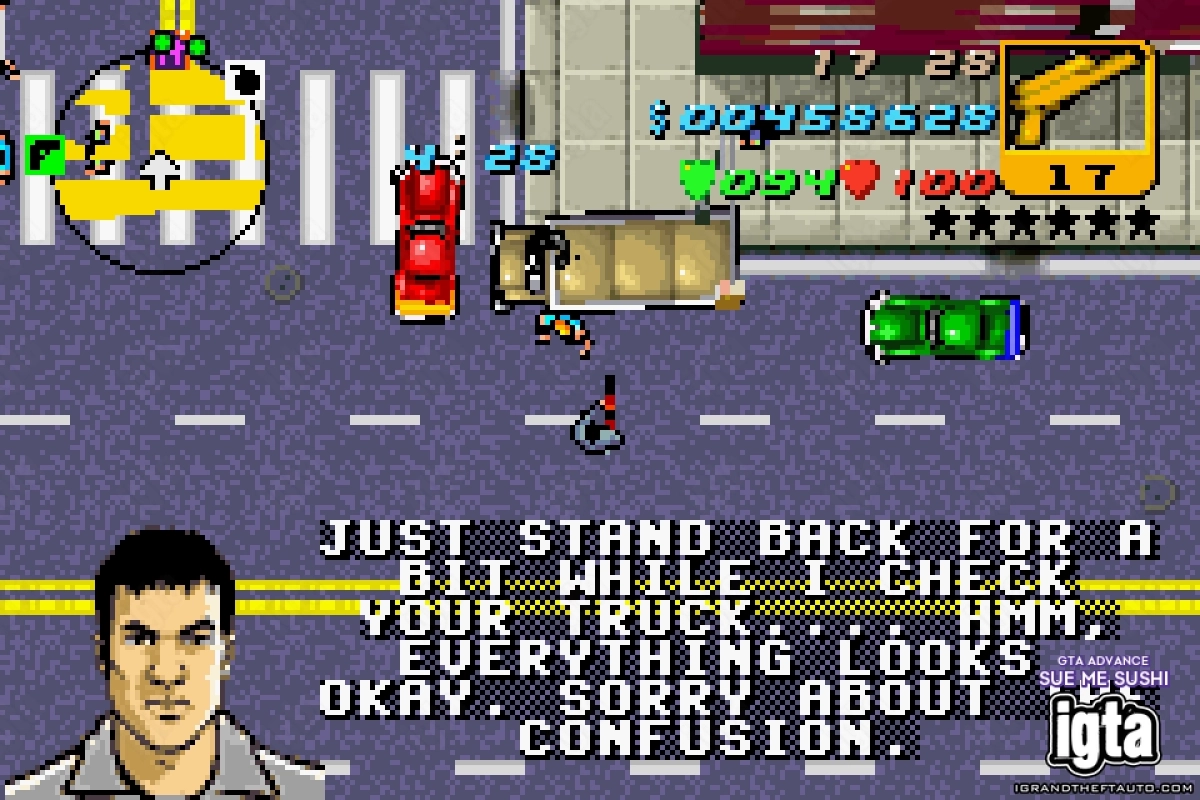 GTA Advance Sue Me Sushi 6