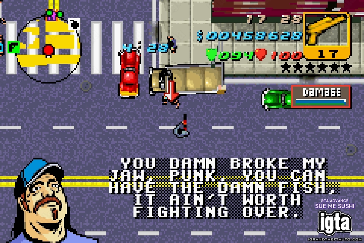 GTA Advance Sue Me Sushi 8