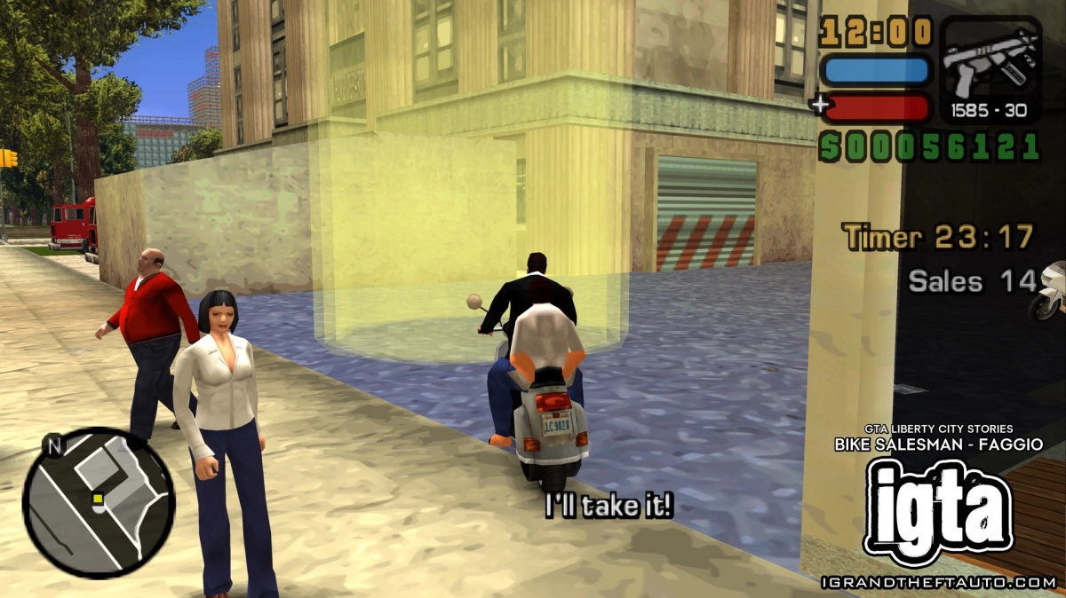 GTA Liberty City Stories Bike Salesman Faggio 2