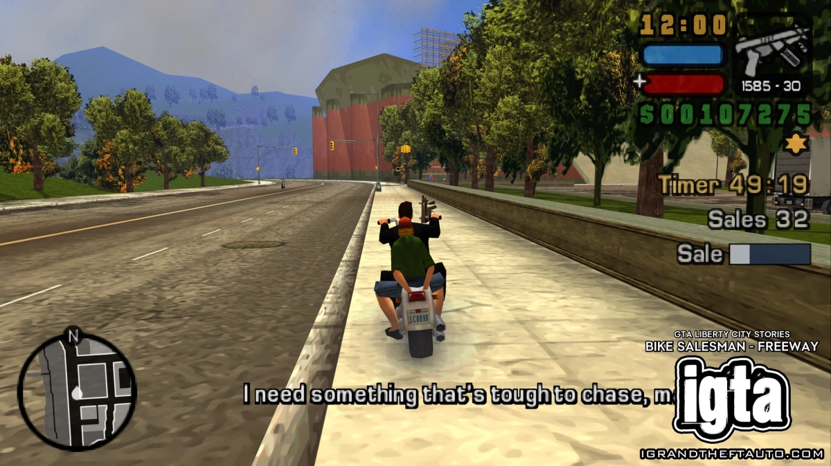GTA Liberty City Stories Bike Salesman Freeway 1