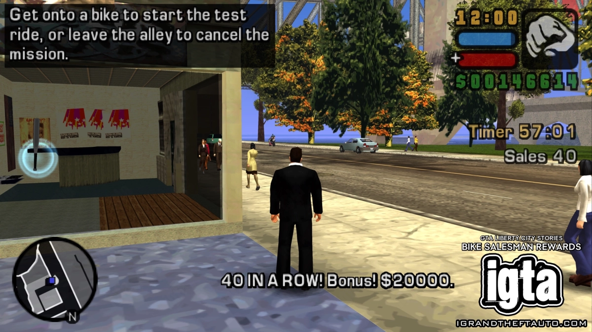 GTA Liberty City Stories Bike Salesman Reward 1