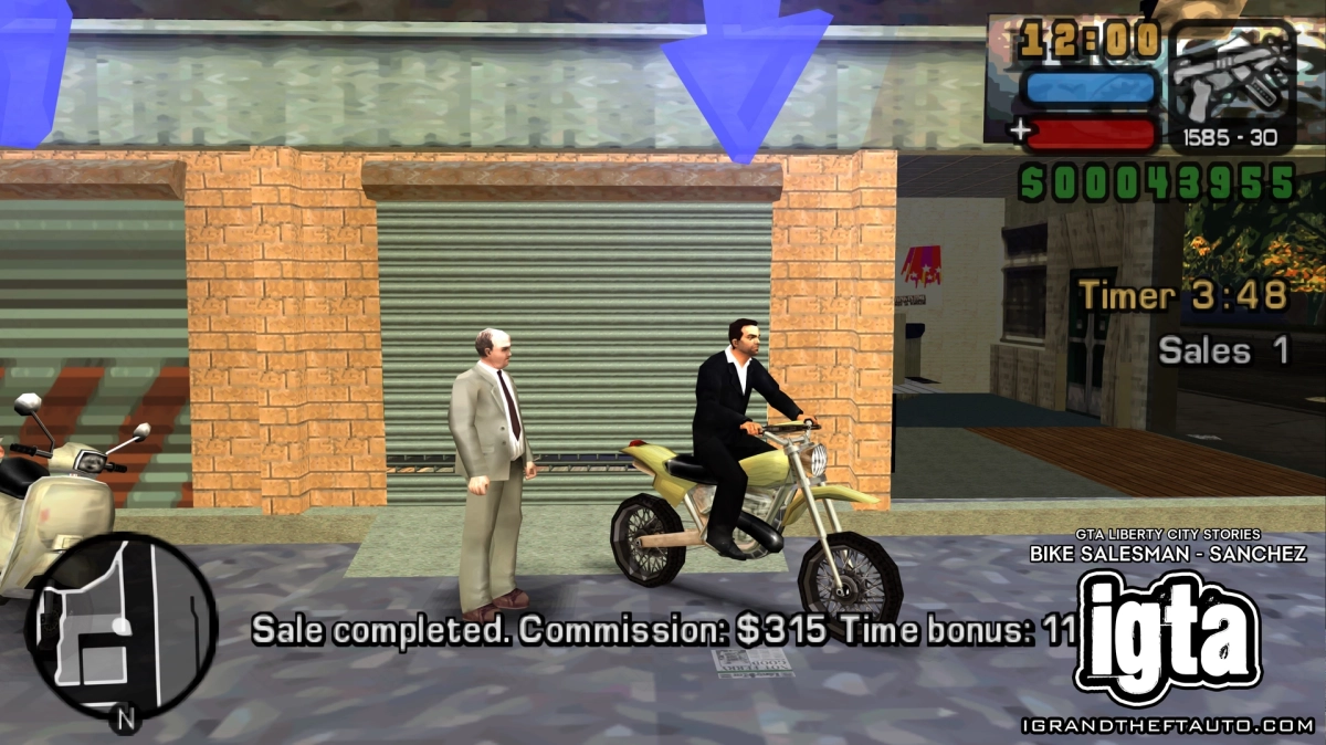 GTA Liberty City Stories Bike Salesman Sanchez 2