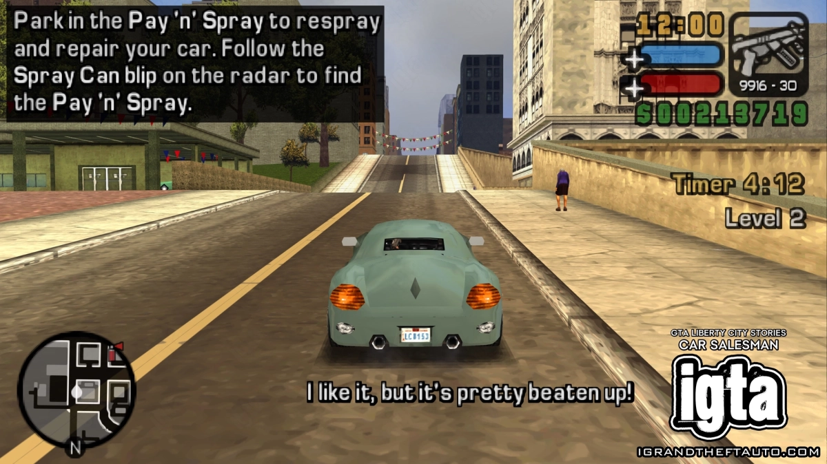 GTA Liberty City Stories Car Salesman Damage 1