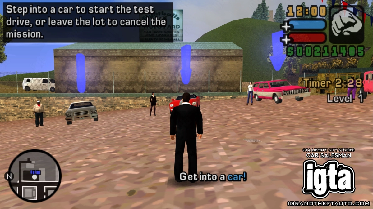 GTA Liberty City Stories Car Salesman Intro 2