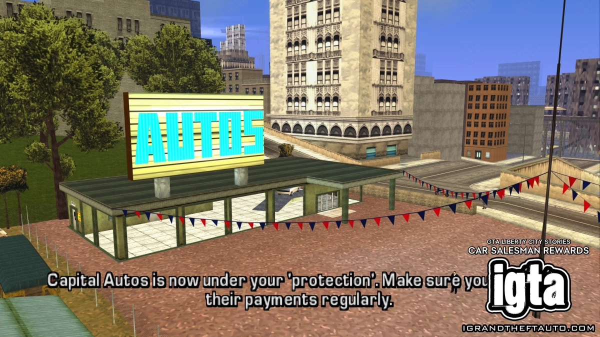 GTA Liberty City Stories Car Salesman Rewards 1