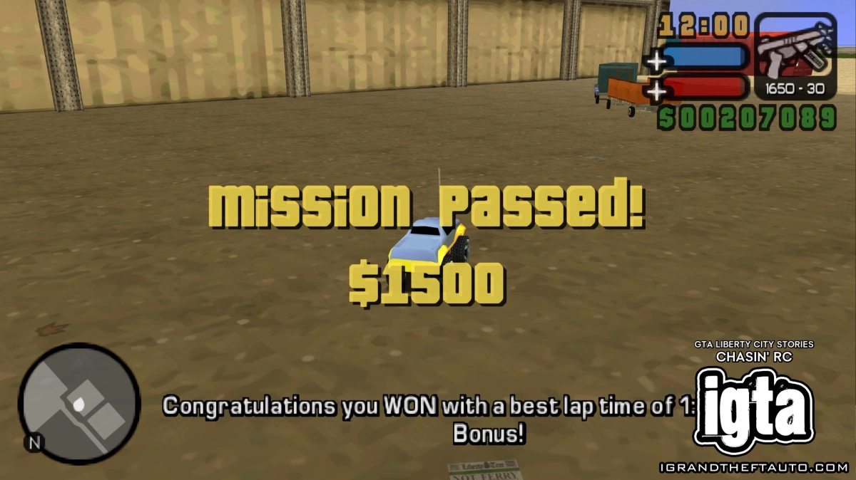 GTA Liberty City Stories Chasin Rc Completed