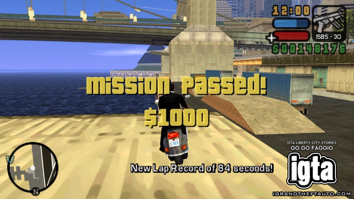 GTA Liberty City Stories Go Go Faggio Completed