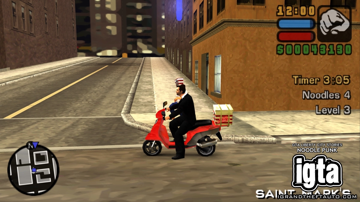 GTA Liberty City Stories Noodle Punk Throw Noodles