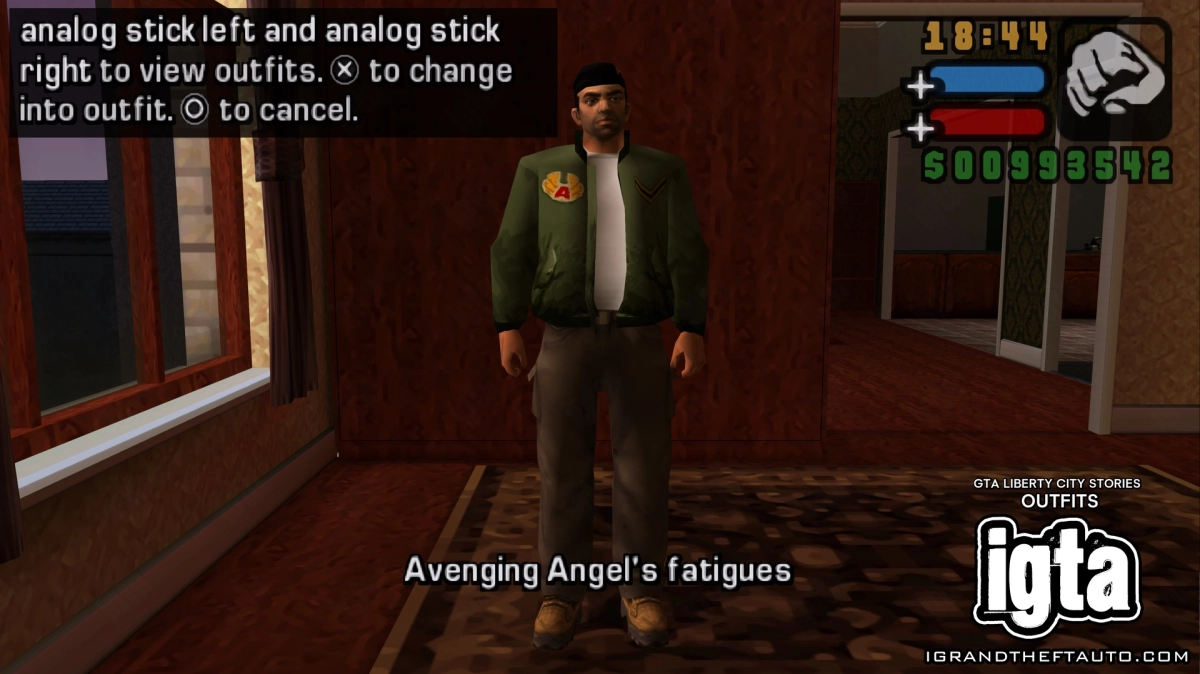 GTA Liberty City Stories Outfit Avenging Angels Fatigues