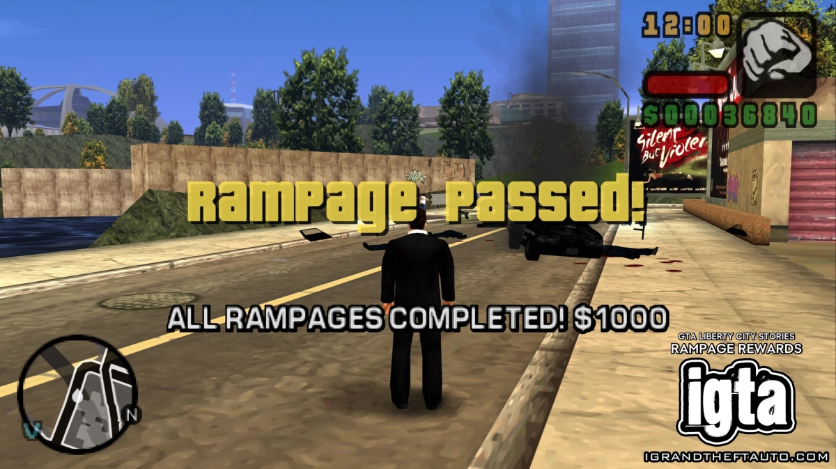 GTA Liberty City Stories Rampages Rewards 1