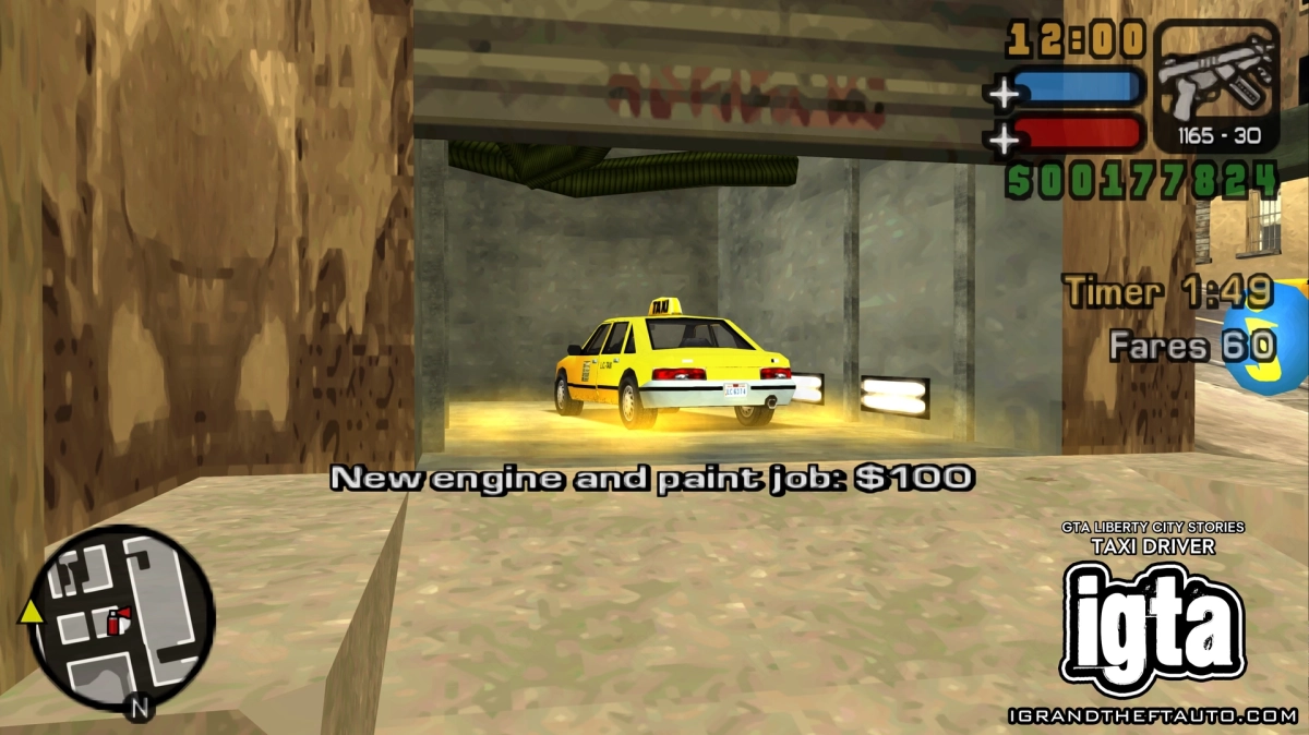 GTA Liberty City Stories Taxi Driver Pay N Spray