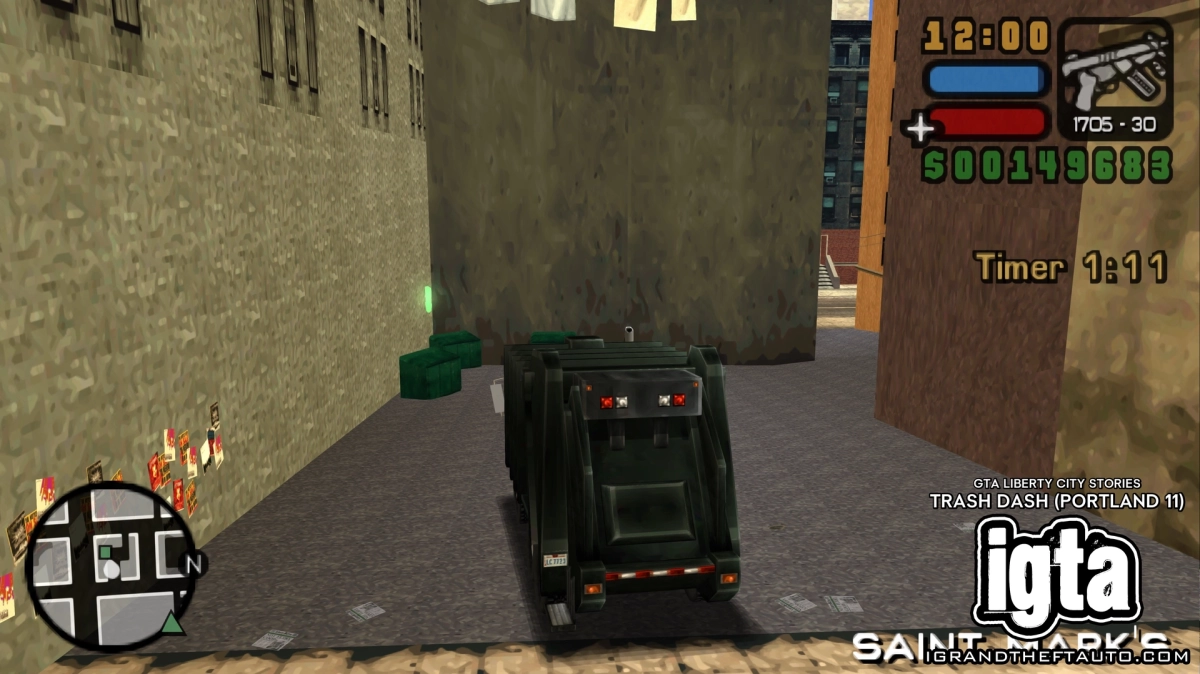 GTA Liberty City Stories Trash Dash Portland 11