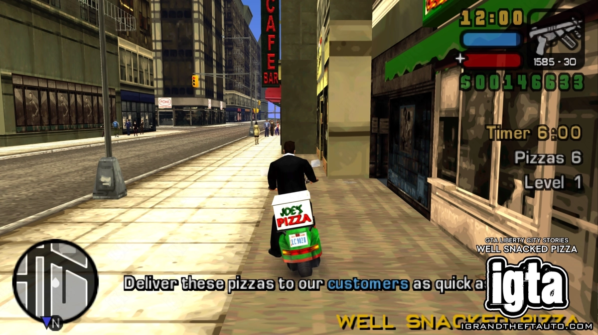 GTA Liberty City Stories Well Snacked Pizza Action 1