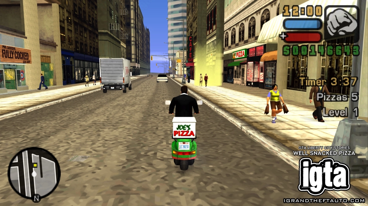 GTA Liberty City Stories Well Snacked Pizza Action 2