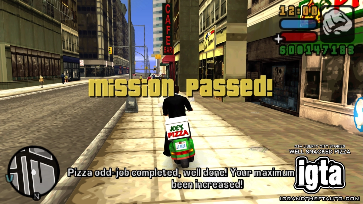 GTA Liberty City Stories Well Snacked Pizza Completed