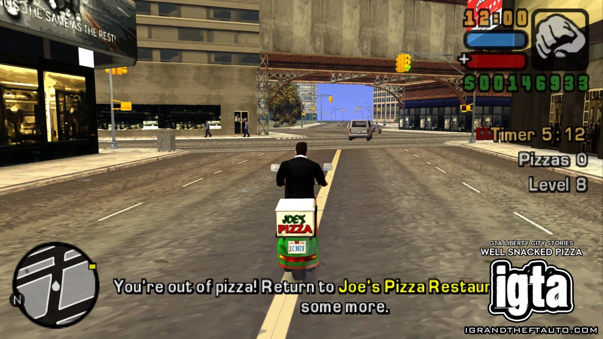 GTA Liberty City Stories Well Snacked Pizza Out Of Pizzas