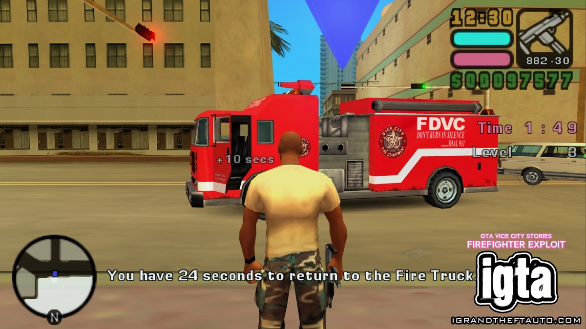 GTA Vice City Stories Firefighter Exploit 2