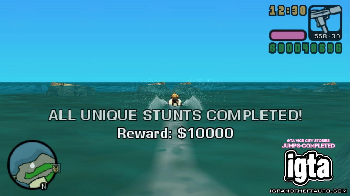 GTA Vice City Stories Jumps Completed