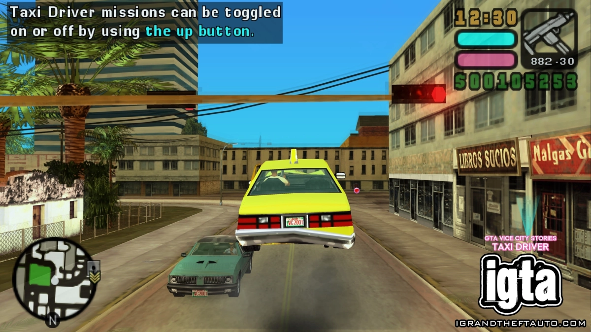 GTA Vice City Stories Taxi Driver Boost Jump