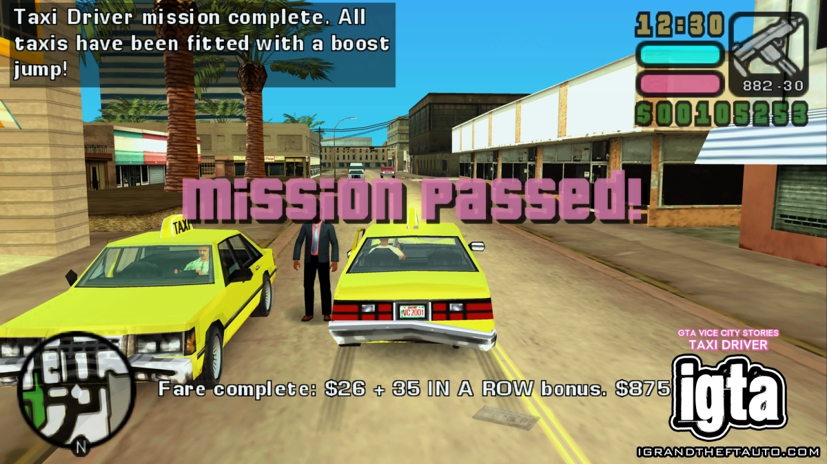 GTA Vice City Stories Taxi Driver Completed