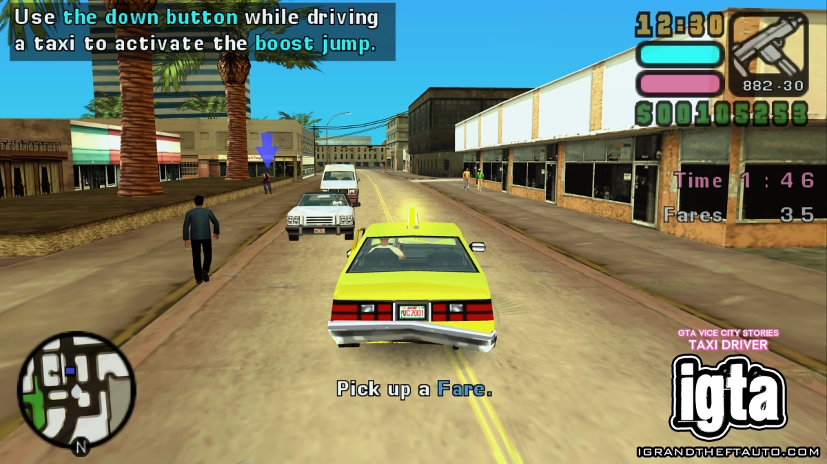 GTA Vice City Stories Taxi Driver Rewards