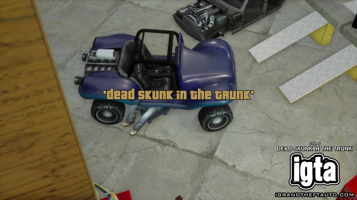 GTA 3 Dead Skunk In The Trunk 1