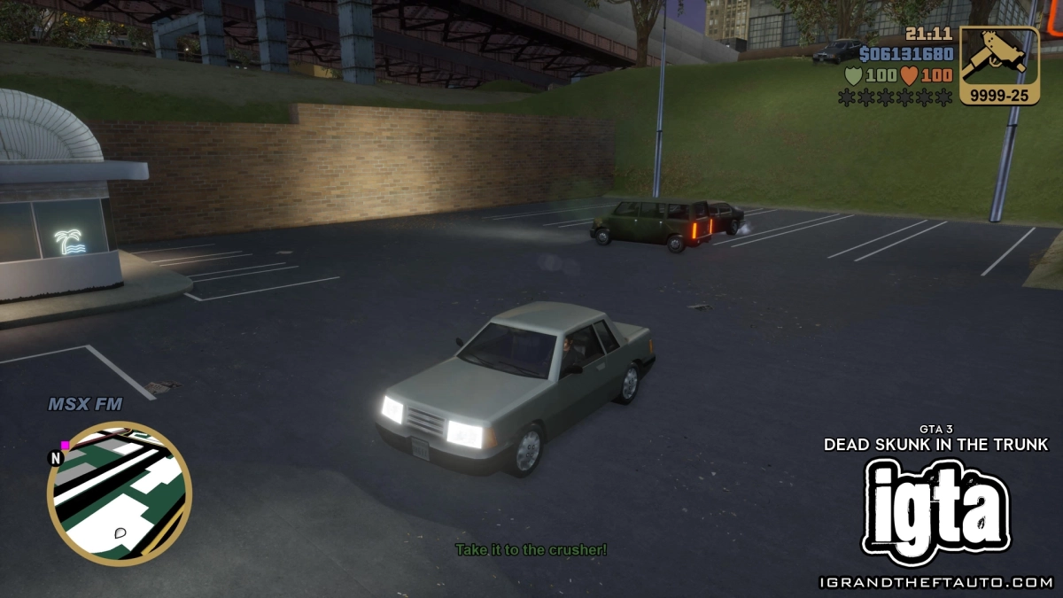 GTA 3 Dead Skunk In The Trunk 8