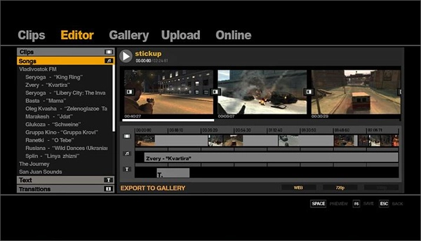 Video Editor Interface