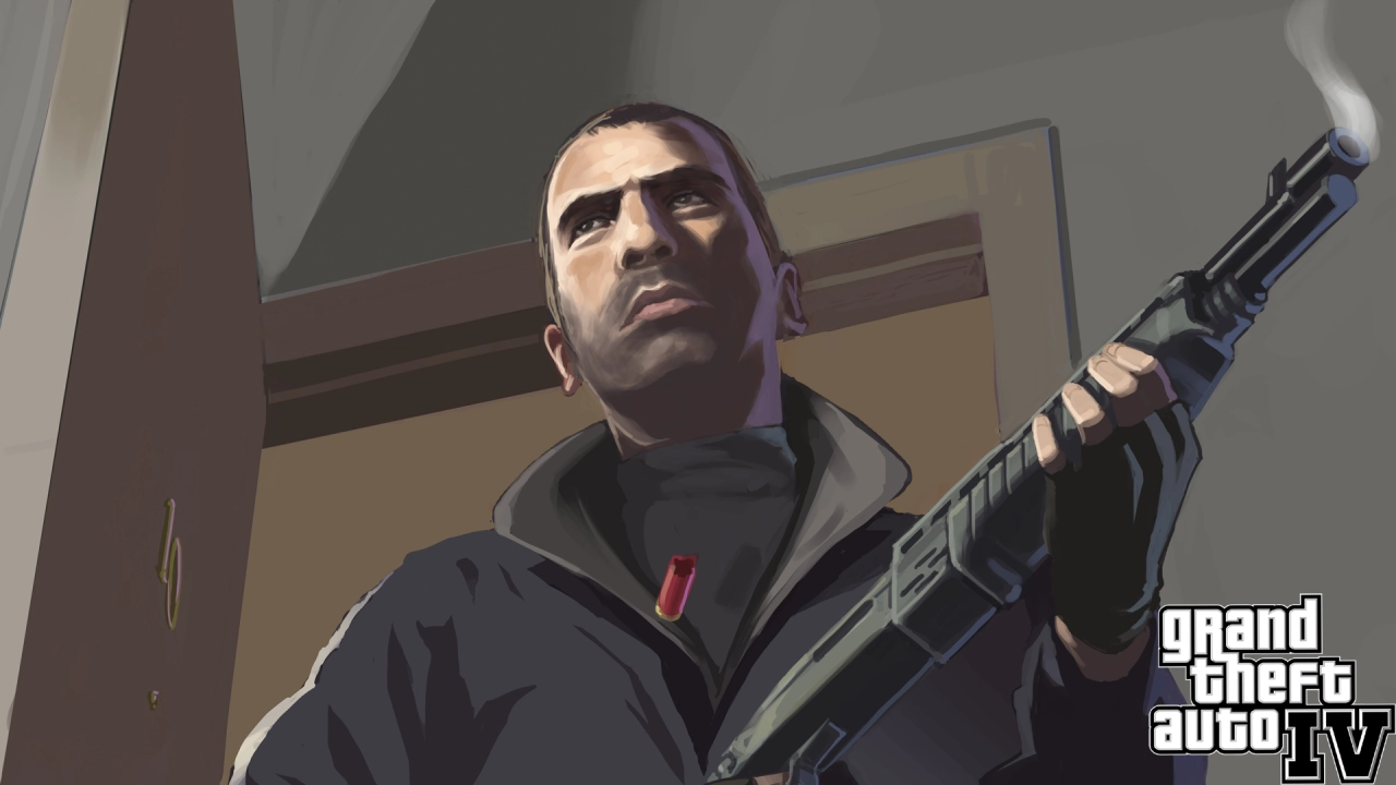 A GTA4 background perfectly suited for the Playstation 3.