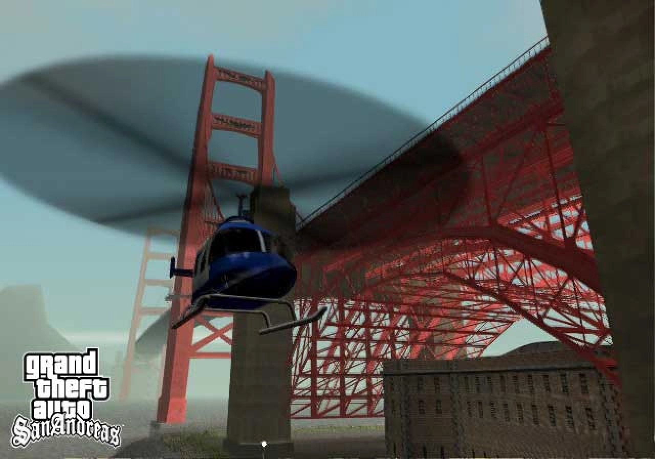 Heli At The Gant Bridge