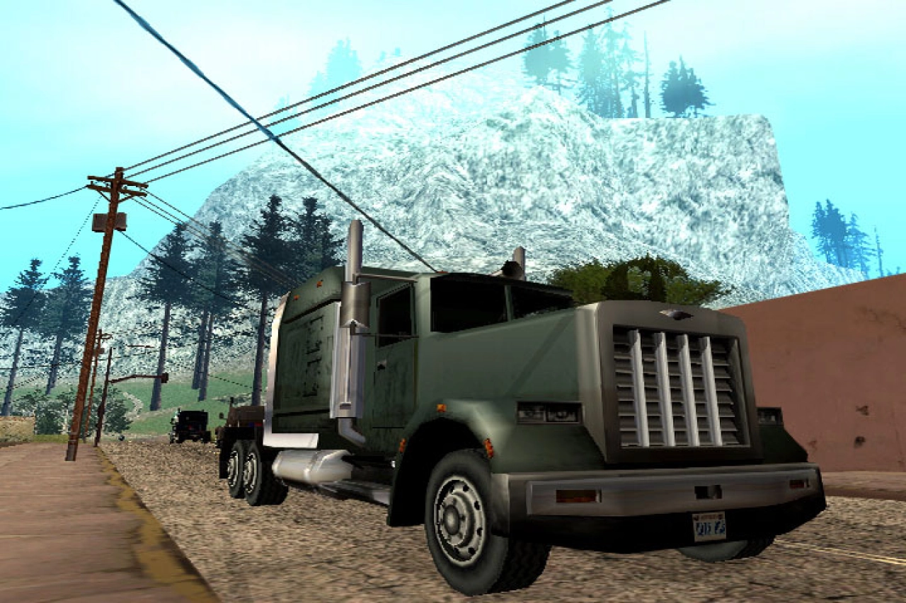 A Trucker in Angel Pine
