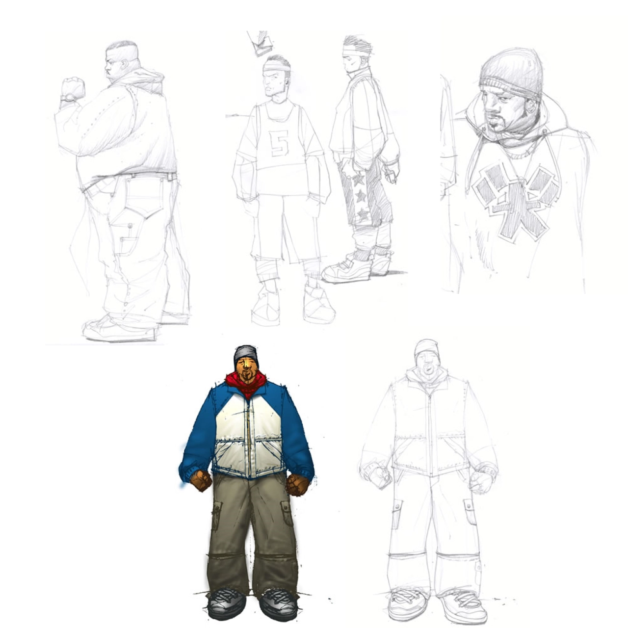 Character Sketches - Hoods