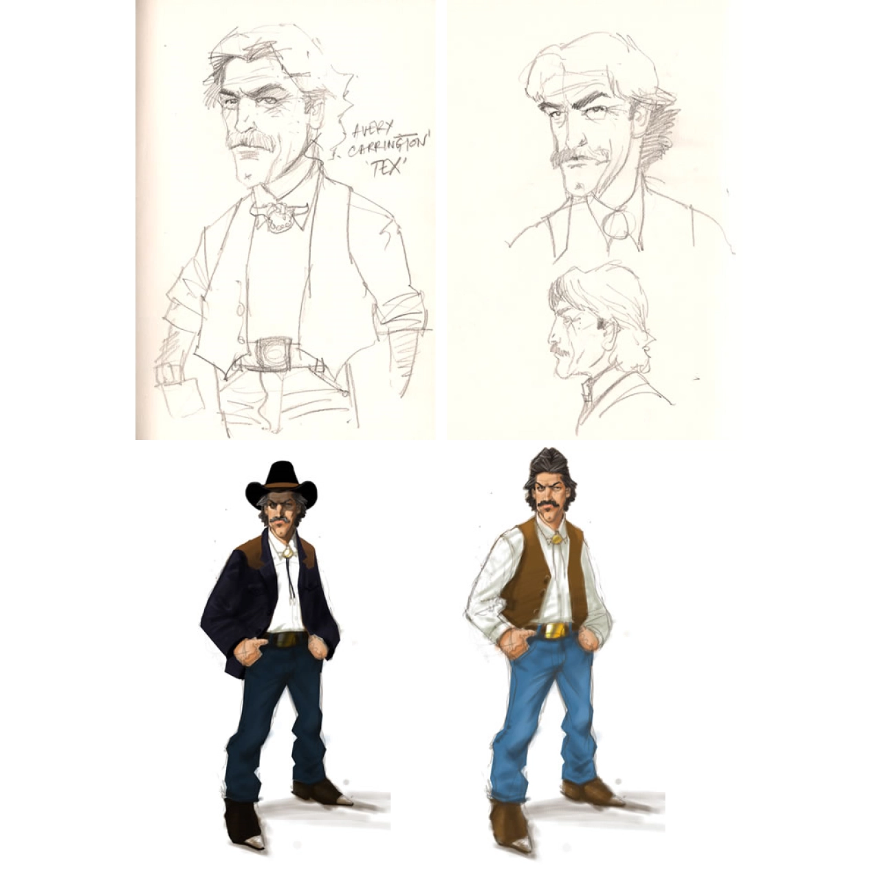 Character Sketches - Avery Carrington