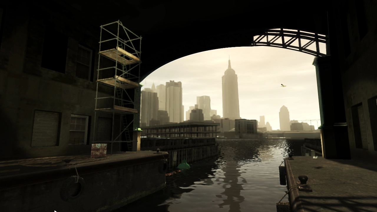 A quiet looking shot of the harbour.