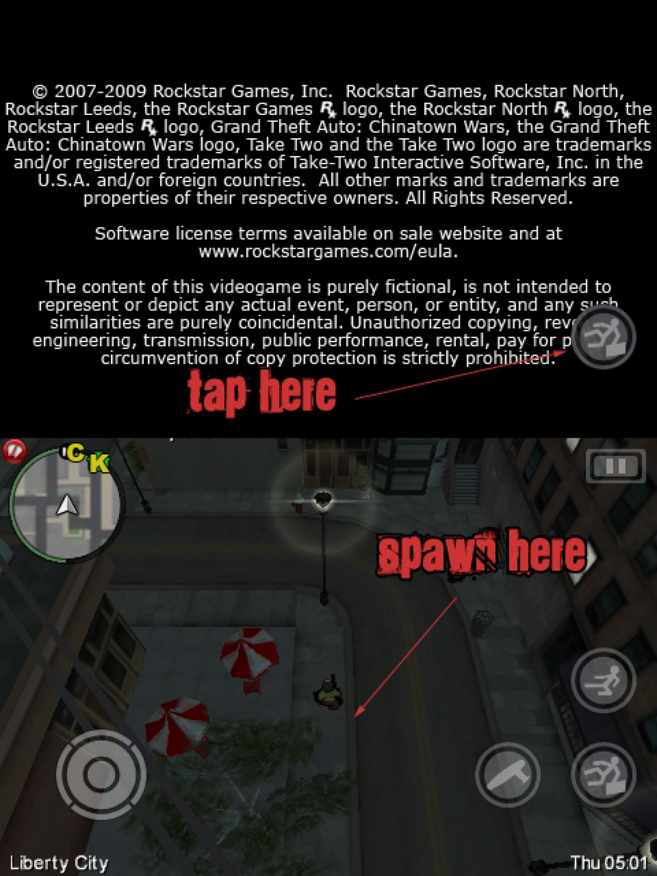 Chinatown Wars Spawn Glitch