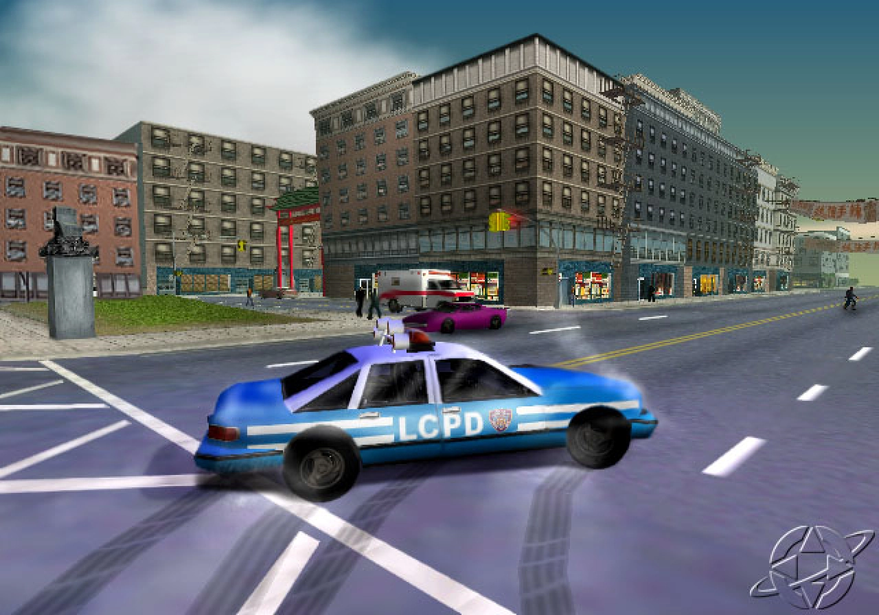 Drifting in a police car