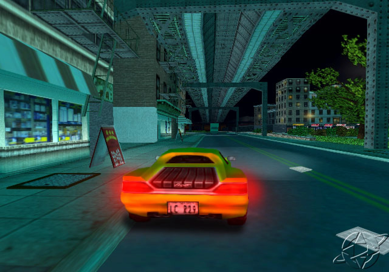 Nice yellow sports car