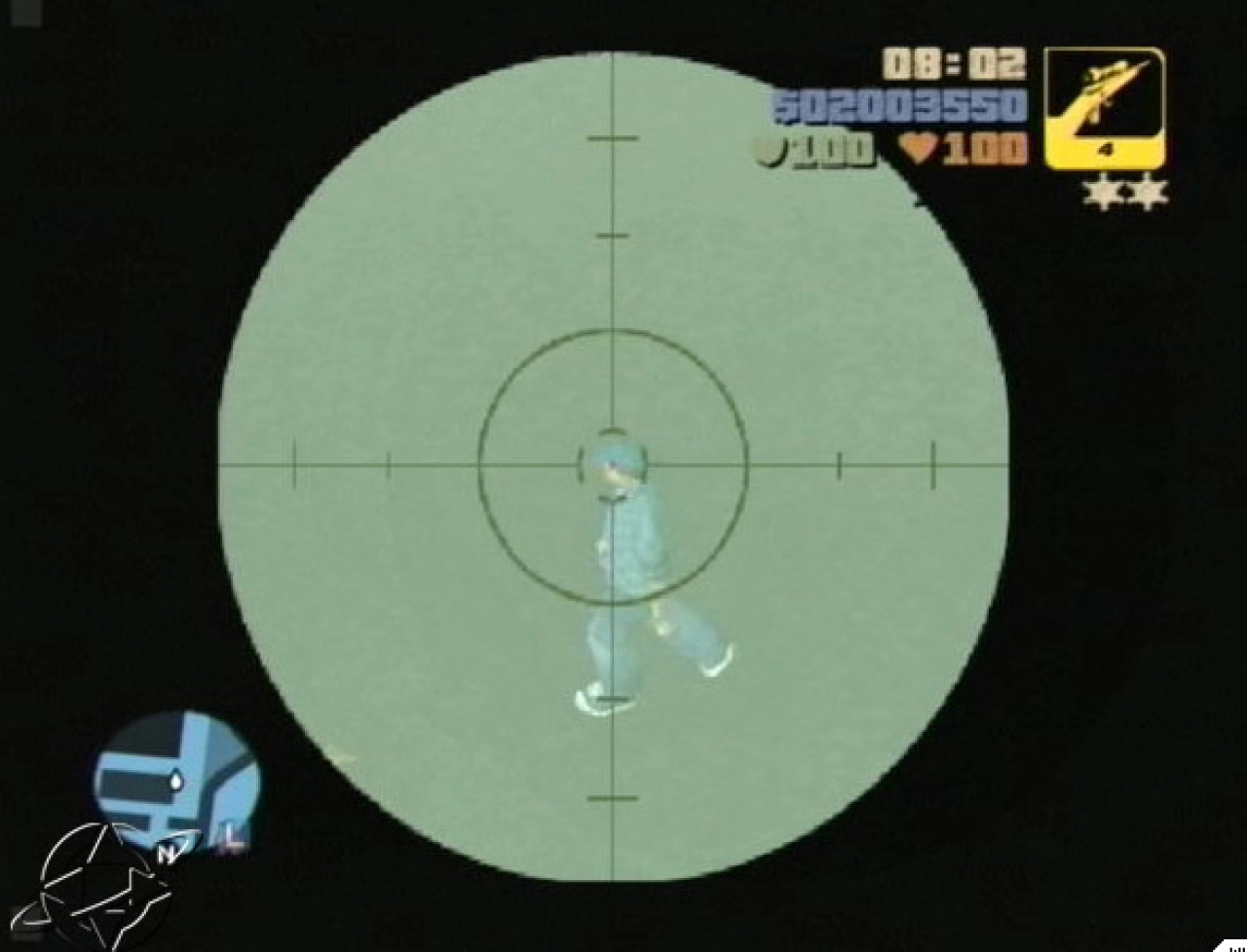 Sniping pedestrians at the port