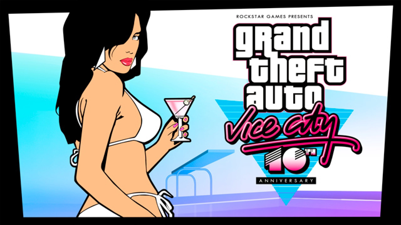 vc anniversary logo bikini girl