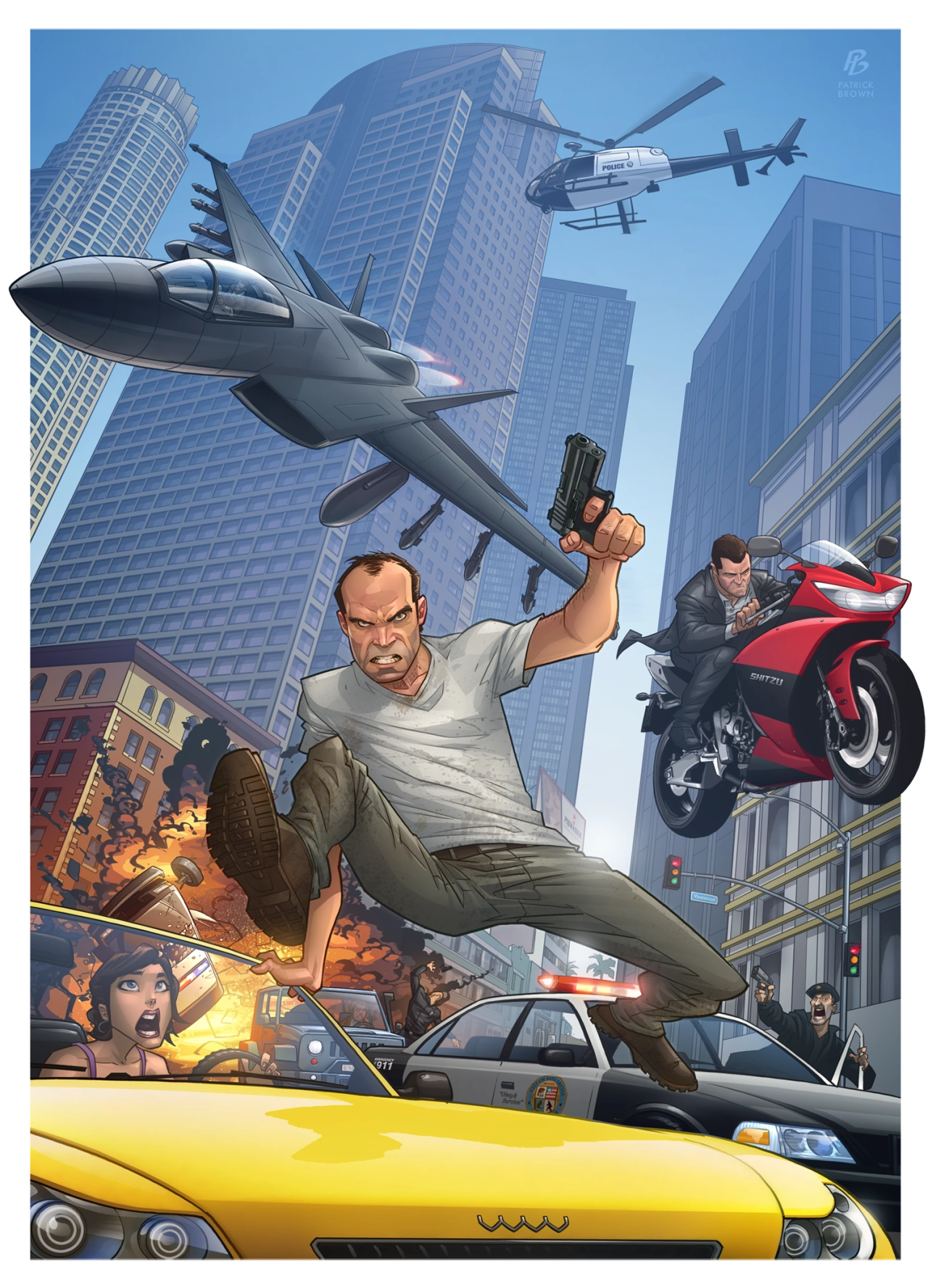 Patrick Brown's first GTA V artwork