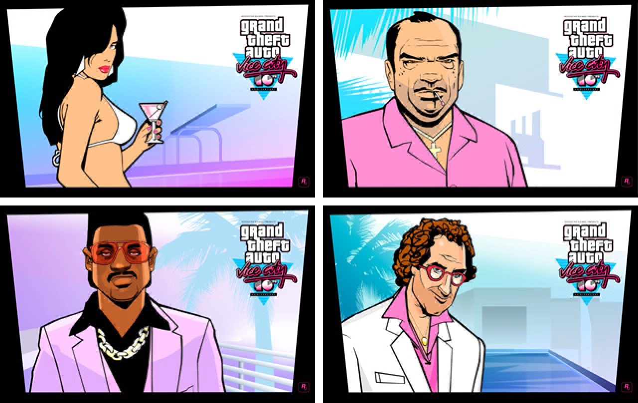 Vice City 10th Anniversary Artworks