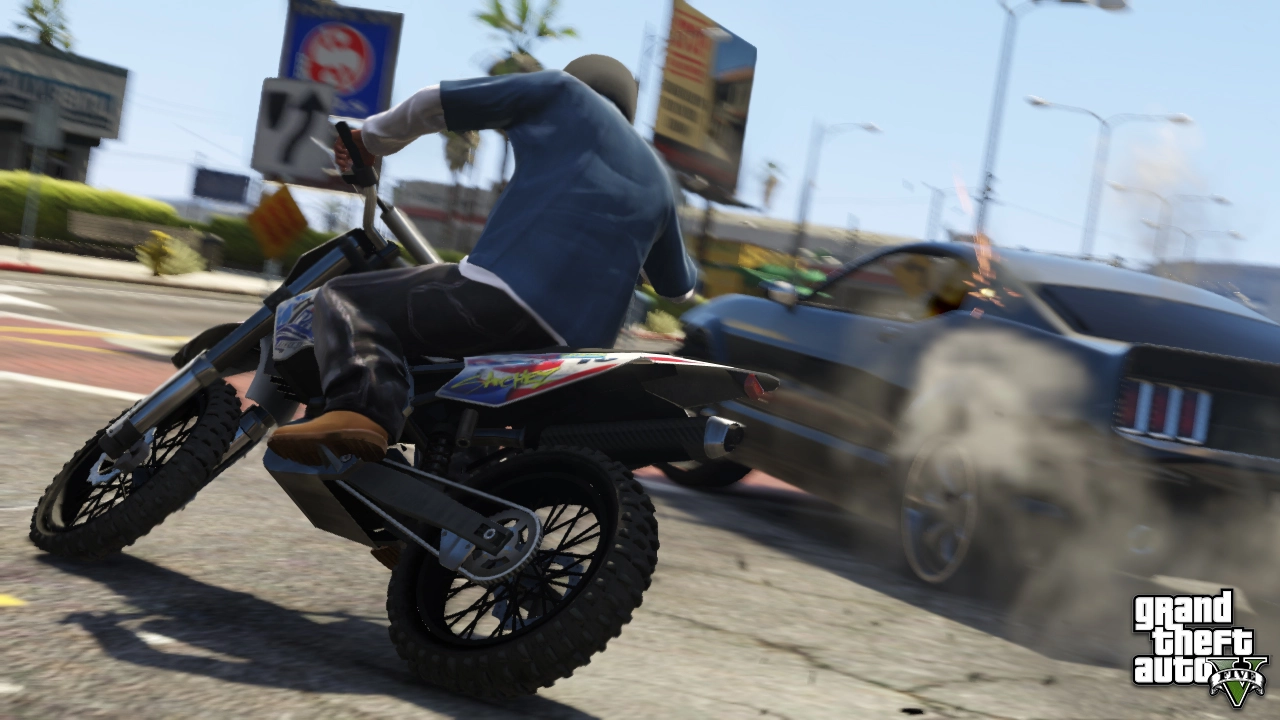 Franklin in a violent chase