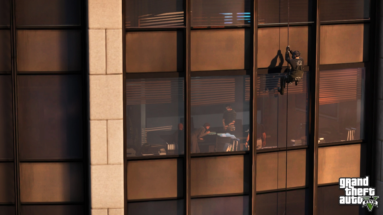 Michael gets ready for a surprise entrance