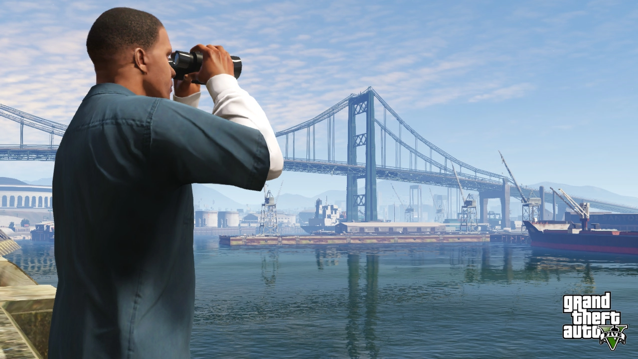 Franklin surveys the port