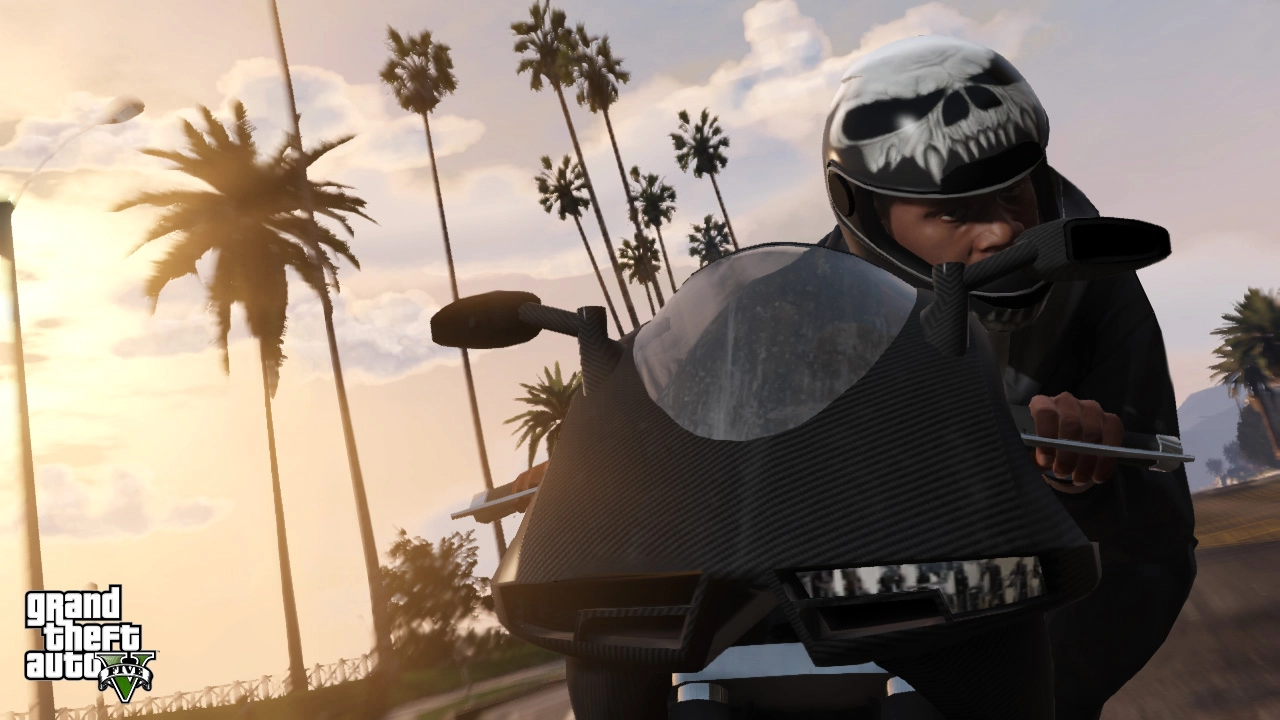 Franklin with a skull helmet