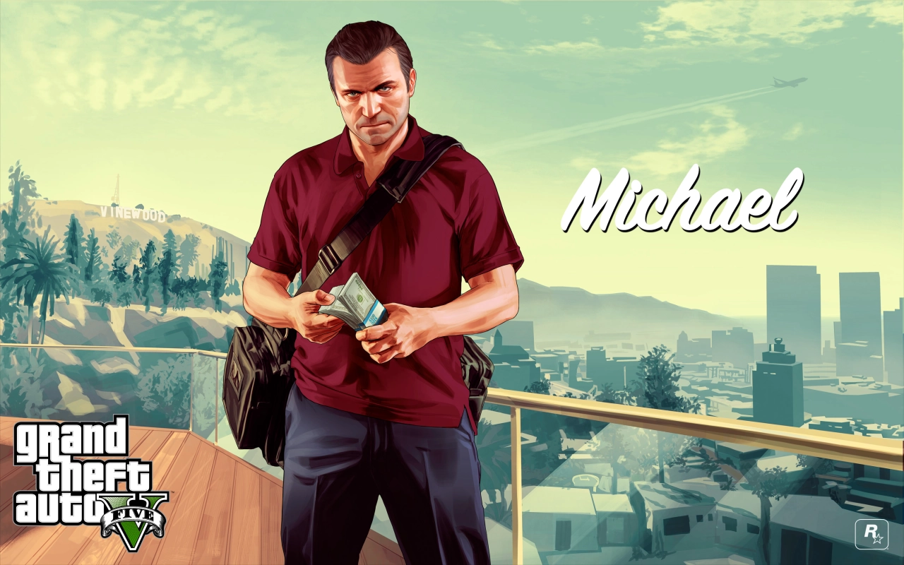Michael with money