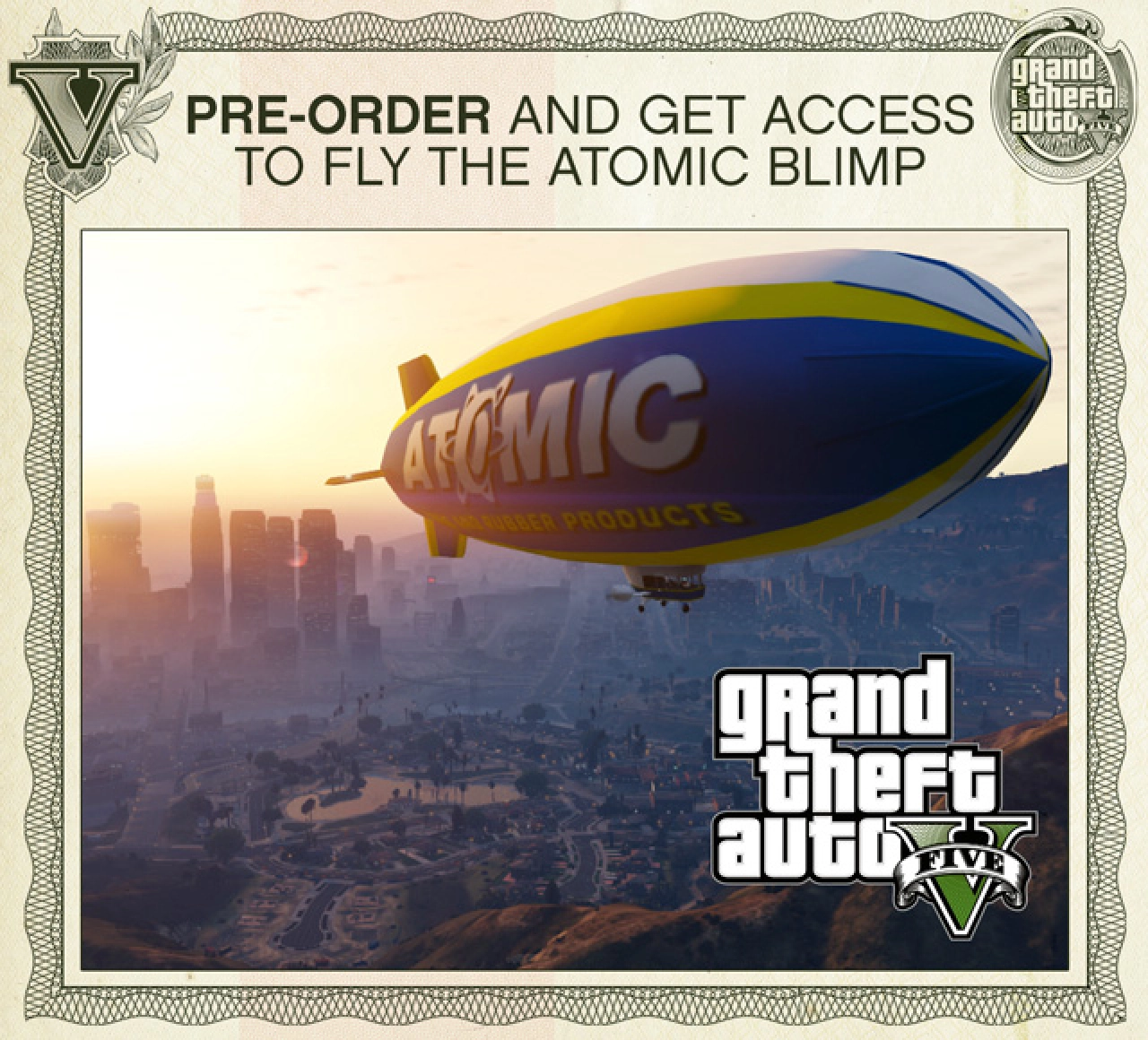 GTA V Pre-Order Atomic Blimp