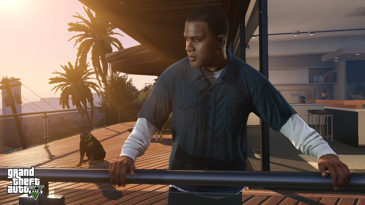 Franklin and Chop survey the city