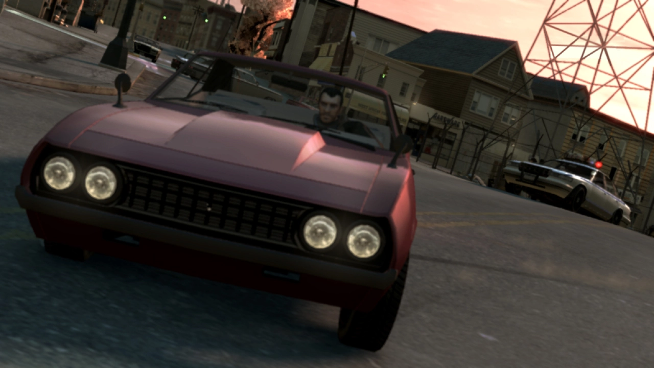 Niko chased by the cops.